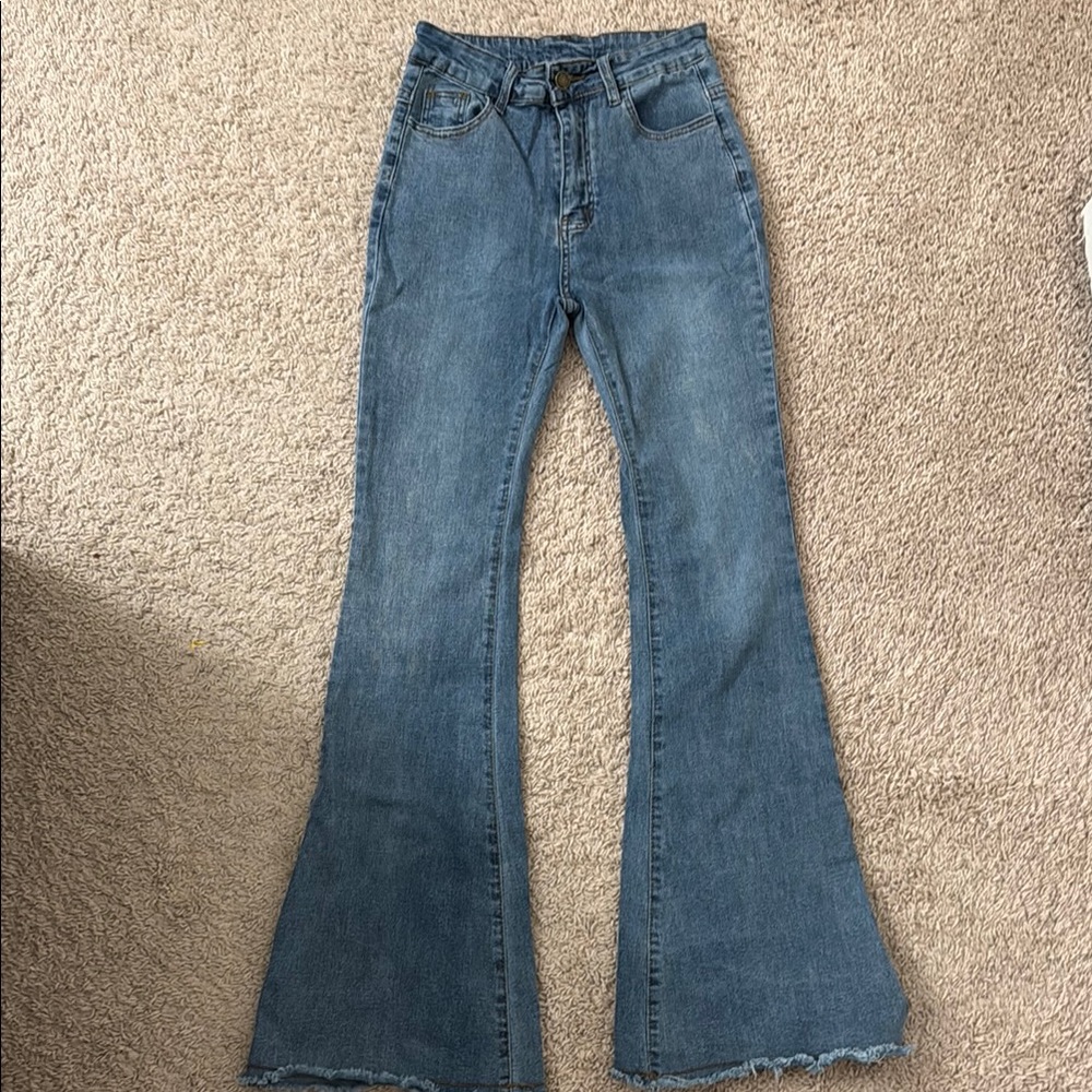 Blue Flared Jeans